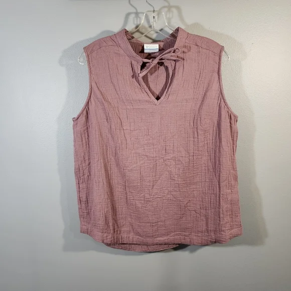 Columbia Size Large Dusty Rose Sleeveless Top - Picture 4 of 10